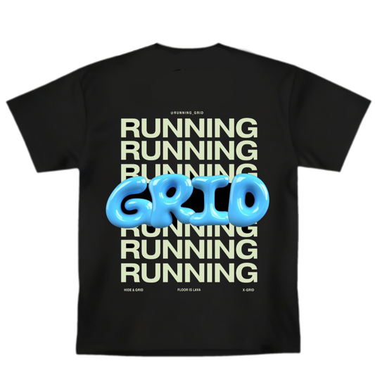 Running Grid Bubble Grid Tee