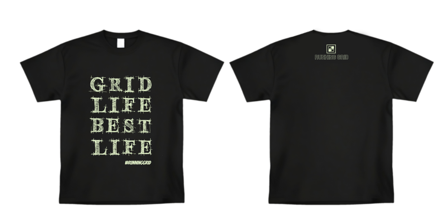 Running Grid "GLBL" Tee